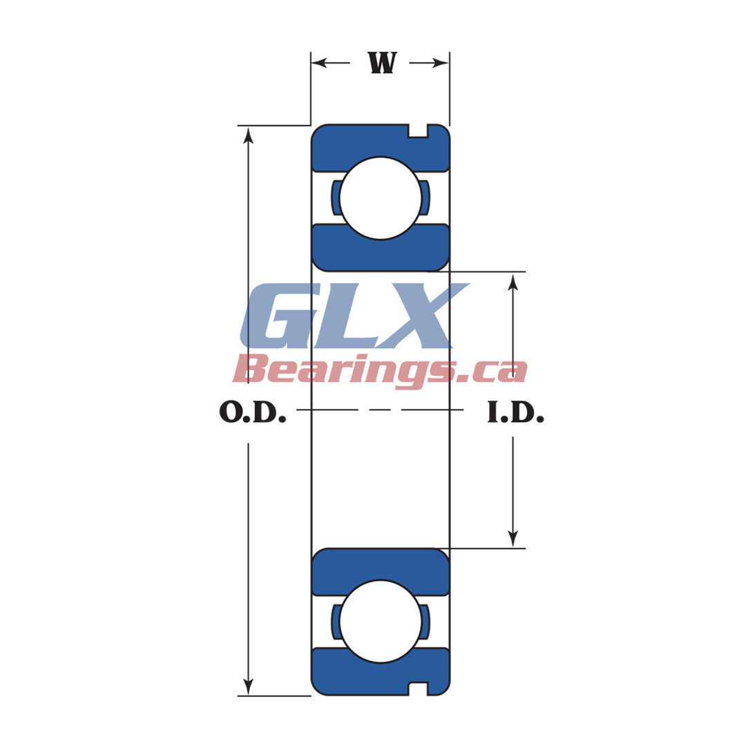 Deep Groove Ball Bearings N Type | GLX Bearings Canada
